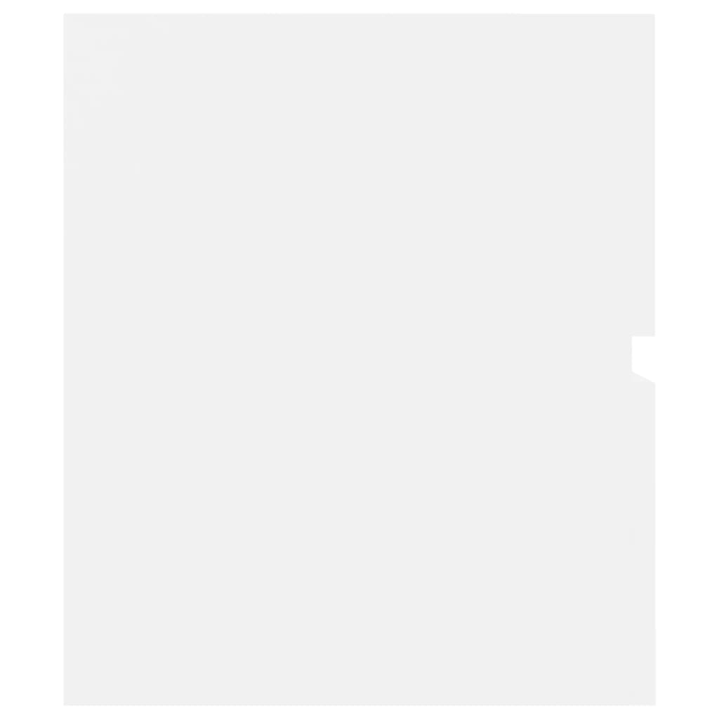 vidaXL Ντουλάπι Μπάνιου με Νιπτήρα Λευκό από Επεξεργασμένο Ξύλο