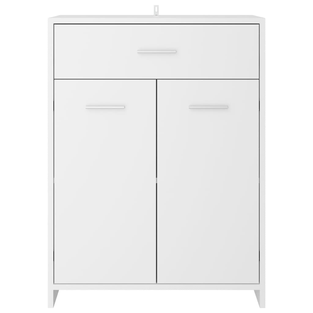 vidaXL Σετ Επίπλων Μπάνιου 4 Τεμαχίων Λευκό από Επεξ. Ξύλο