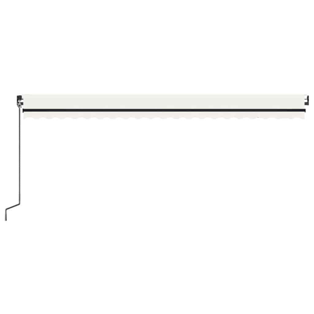 vidaXL Τέντα Αυτόματη με LED & Αισθητήρα Ανέμου Κρεμ 500x350 εκ.