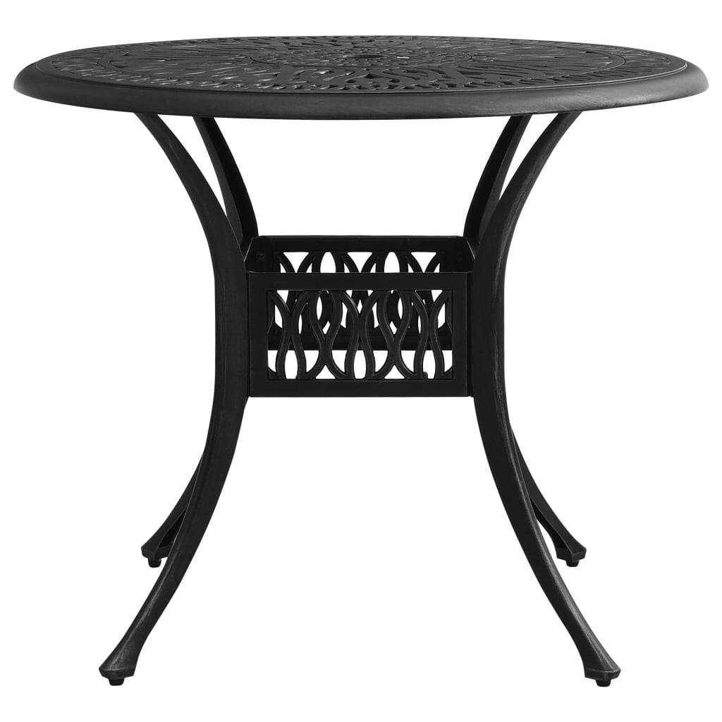 vidaXL Σετ Επίπλων Bistro 5 Τεμαχίων Μαύρο από Χυτό Αλουμίνιο