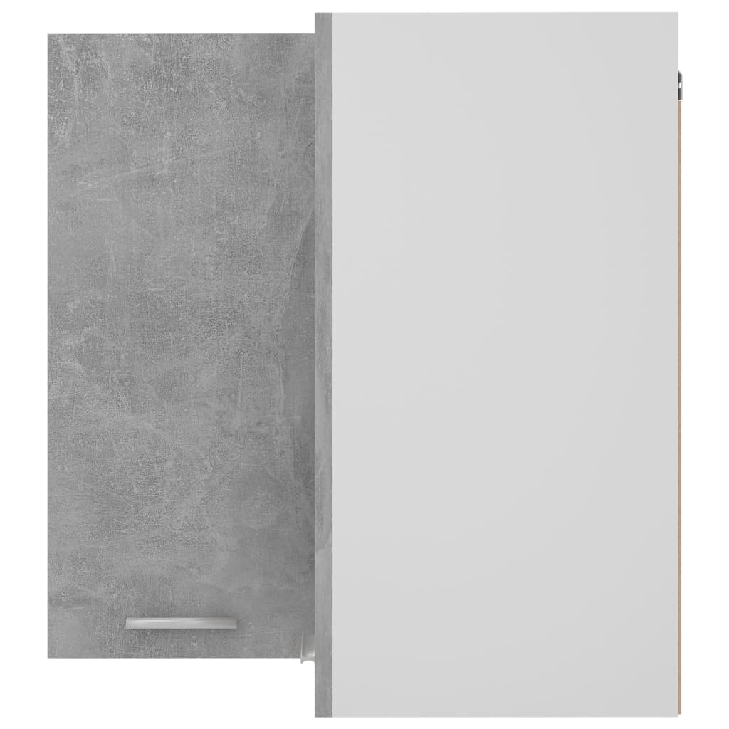 vidaXL Ντουλάπι Γωνία Κρεμαστό Lyon Γκρι Σκυρ. 57x57x60εκ. από