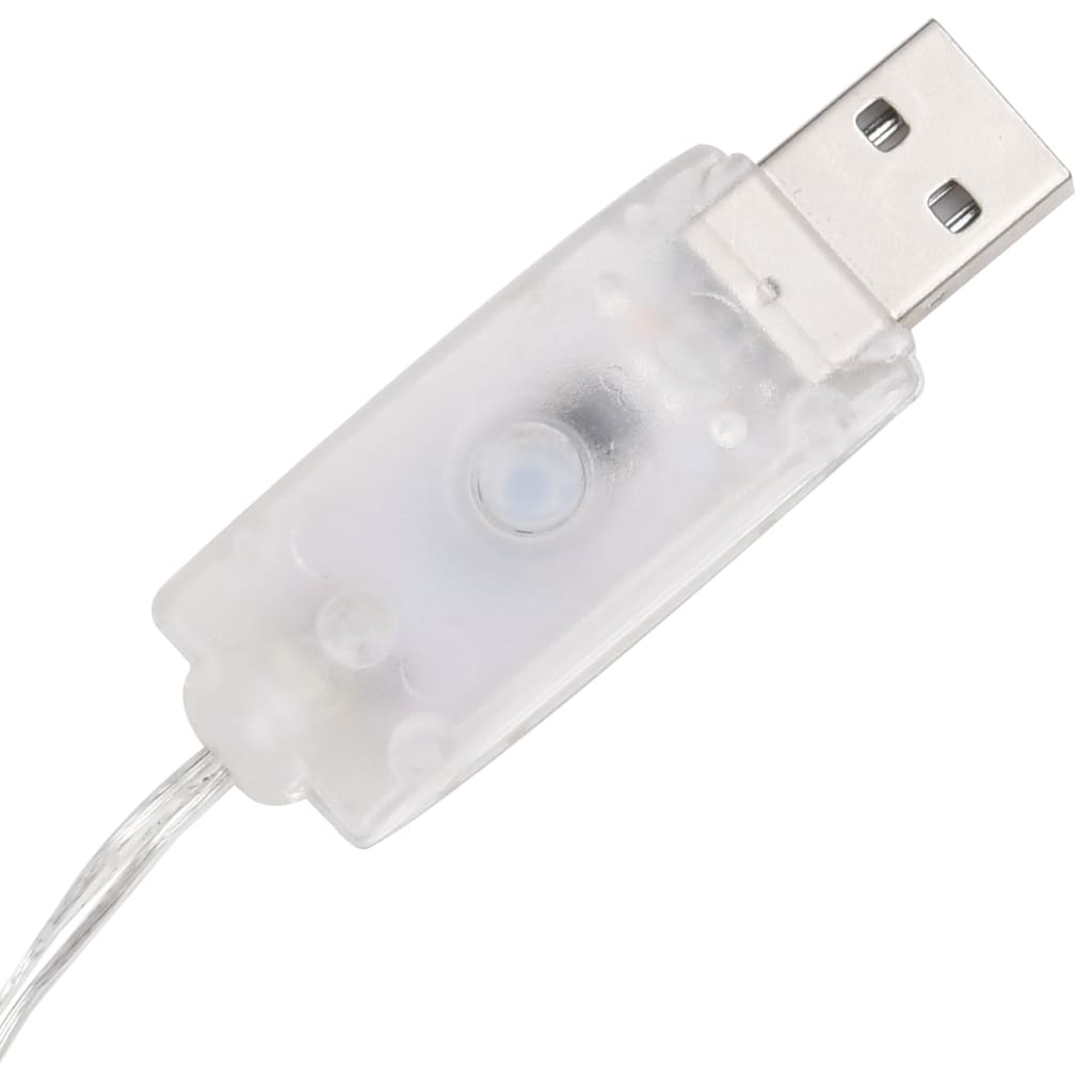 vidaXL Πυραμίδα Κωνική Διακοσμητική LED Ακρυλ. Ψυχρό Λευκό 90 εκ.