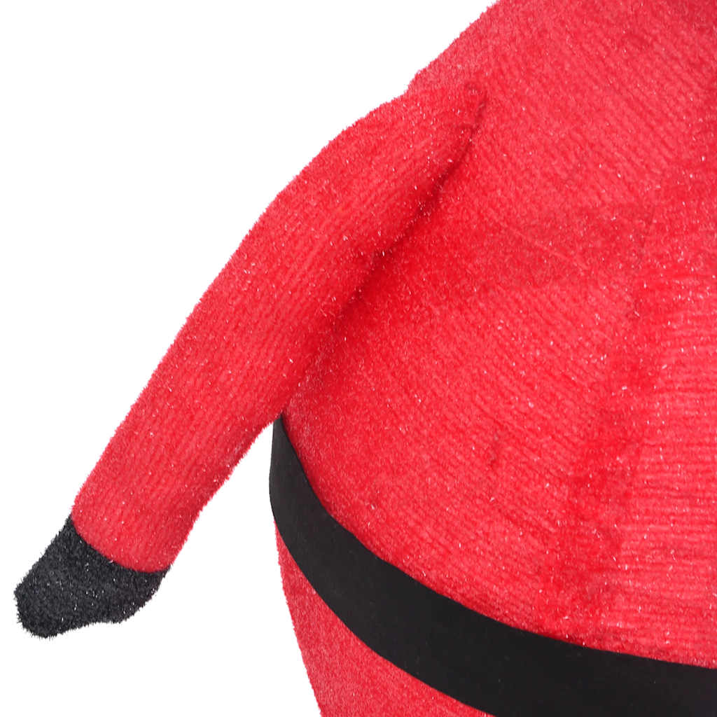 vidaXL Άγιος Βασίλης Χριστουγ. Φιγούρα LED 120 εκ. Πολυτελές Ύφασμα