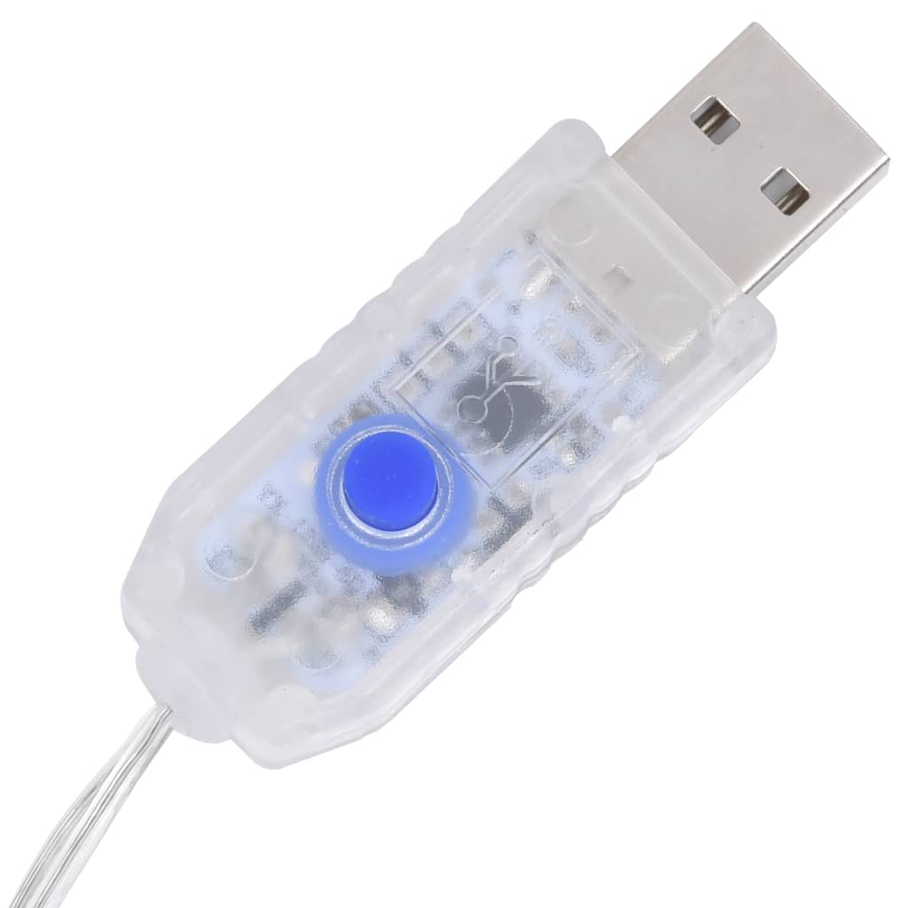 vidaXL Χριστ. Τάρανδος & Έλκηθρο Μπλε 260x21x87εκ. Ακρυλικό