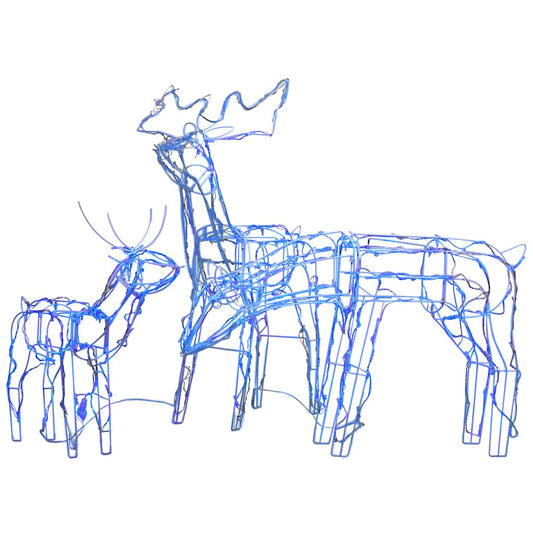 vidaXL Τάρανδοι Χριστουγεννιάτικοι Φωτιζόμενοι 3 τεμ. με 229 LED