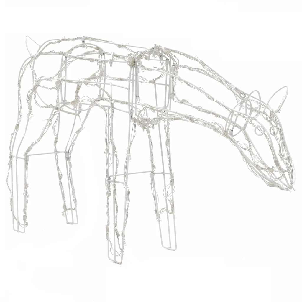 vidaXL Τάρανδοι Χριστουγεννιάτικοι Φωτιζόμενοι 3 τεμ. με 229 LED