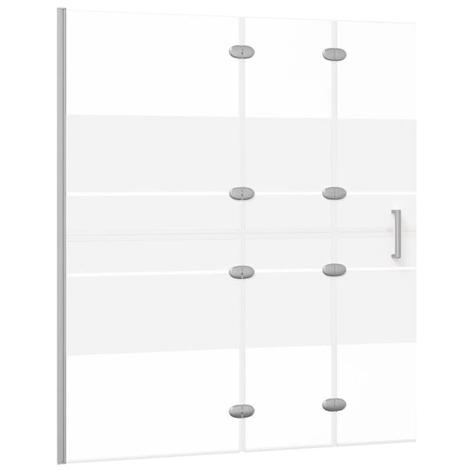 vidaXL Καμπίνα Μπανιέρας Πτυσσόμενη Λευκή 120 x 140 εκ. από ESG