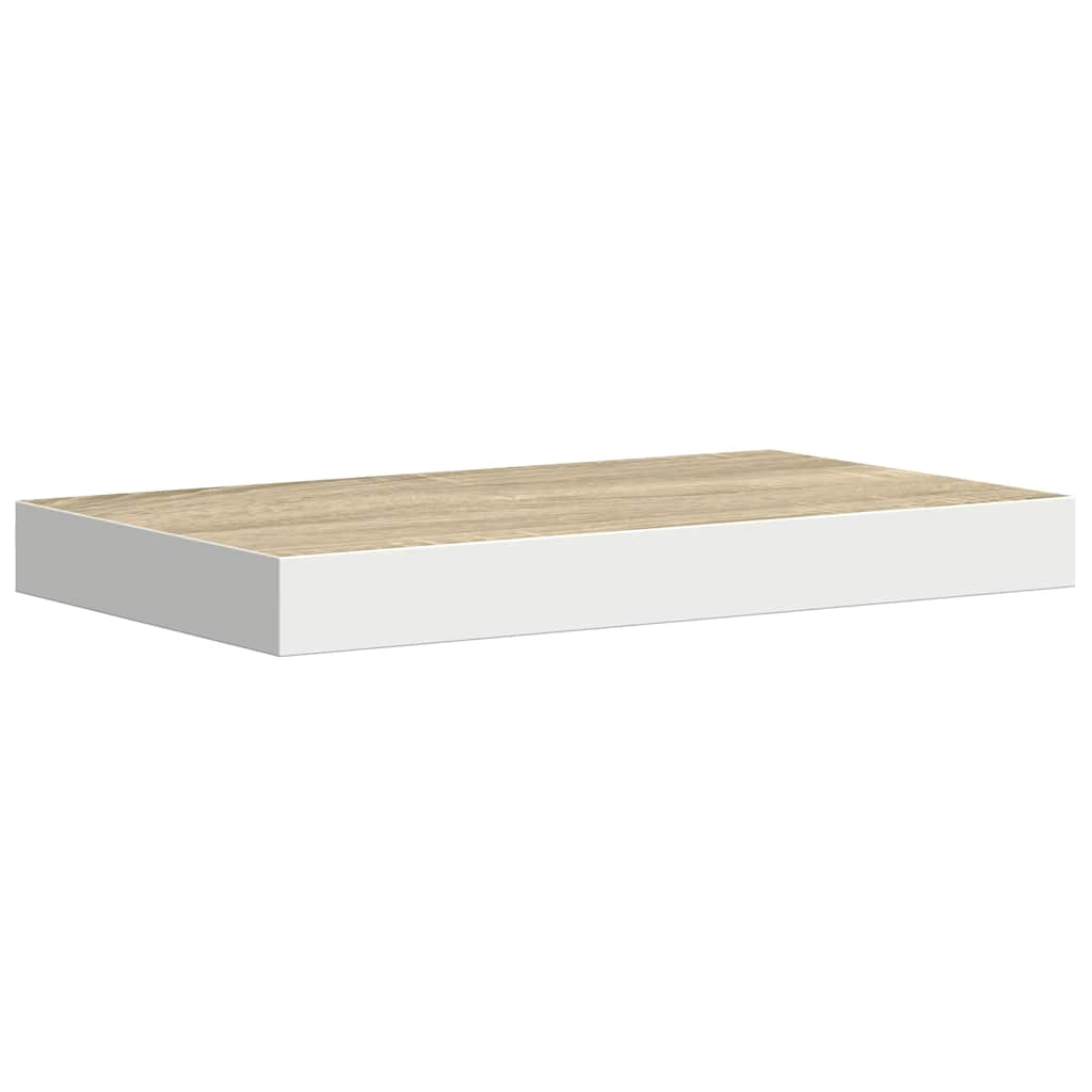 vidaXL Ράφι Τοίχου Δρυς/Άσπρο 40x23,5x3,8 εκ. MDF