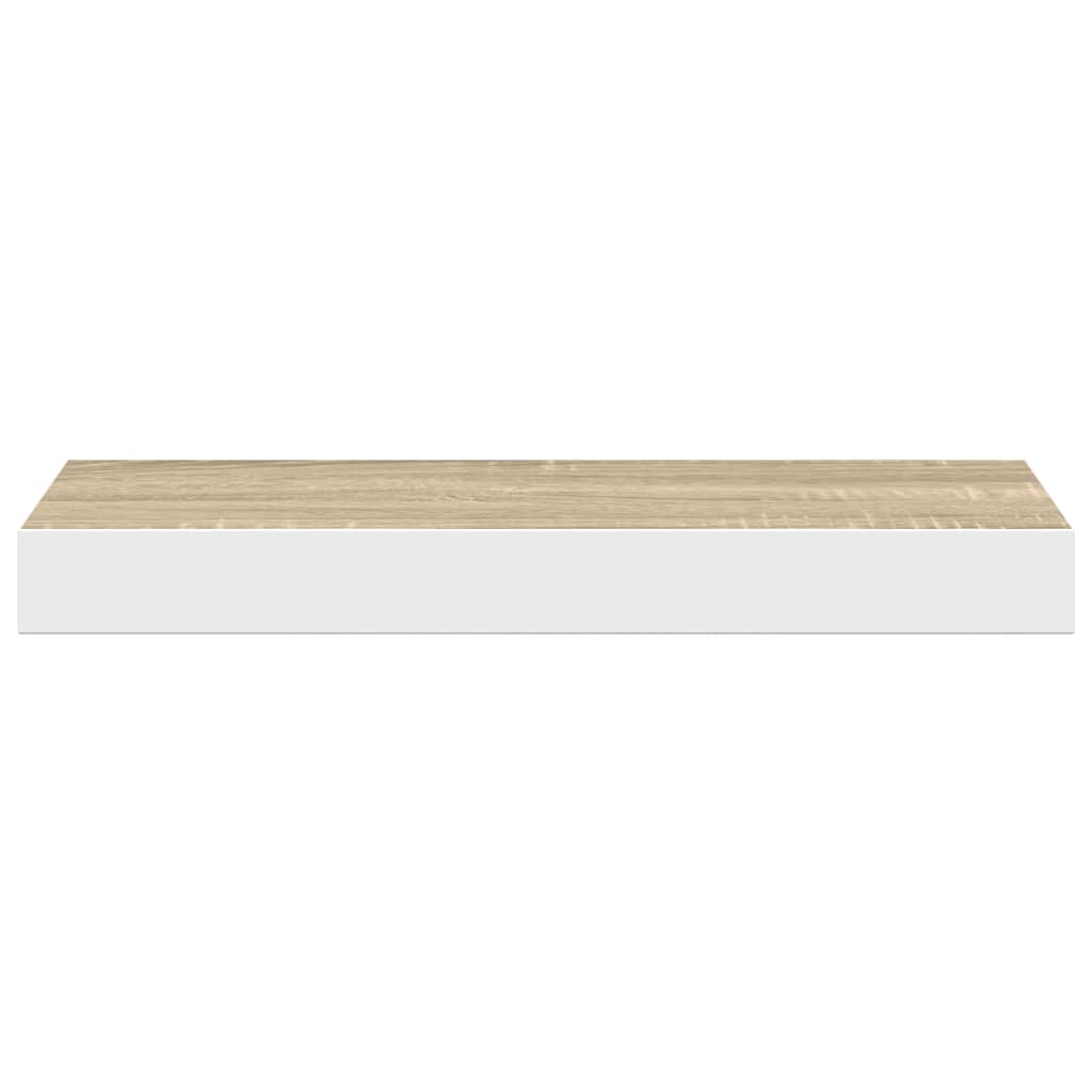 vidaXL Ράφι Τοίχου Δρυς/Άσπρο 40x23,5x3,8 εκ. MDF