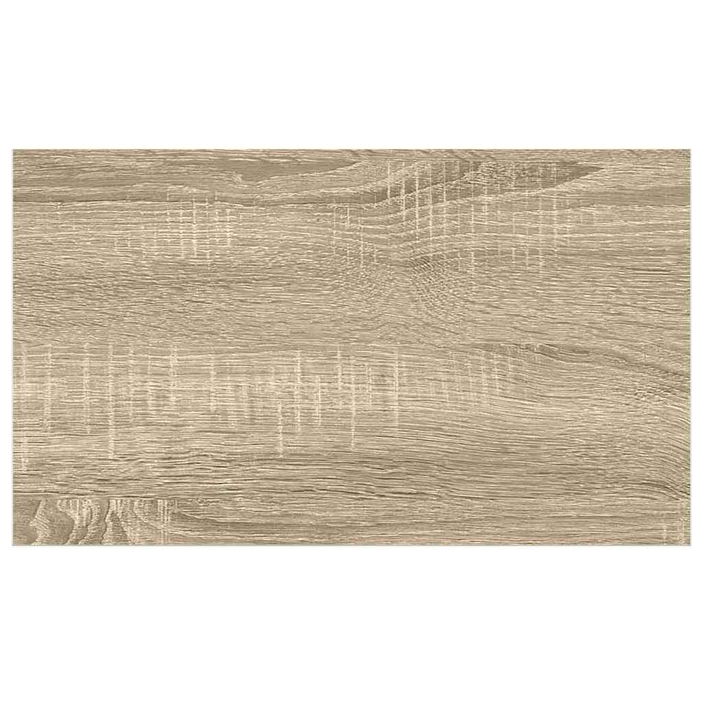 vidaXL Ράφια Τοίχου 2 τεμ. Δρυς/Άσπρο 50x23,5x3,8 εκ. MDF