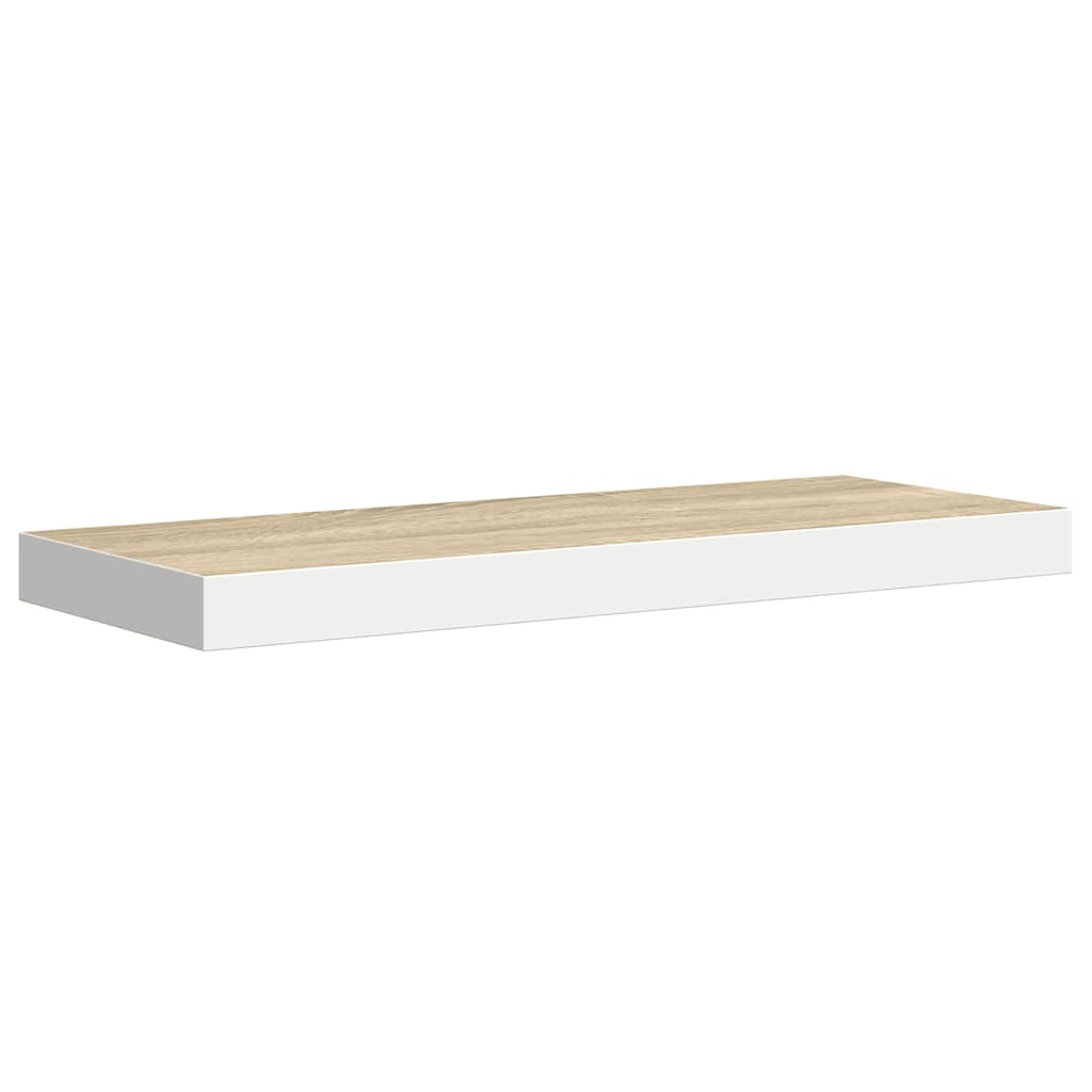 vidaXL Ράφια Τοίχου 4 τεμ. Δρυς/Άσπρο 60x23,5x3,8 εκ. MDF