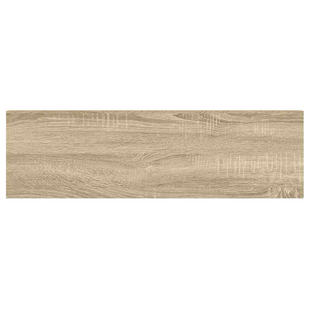 vidaXL Ράφια Τοίχου 4 τεμ. Δρυς/Λευκό 80x23,5x3,8 εκ. MDF