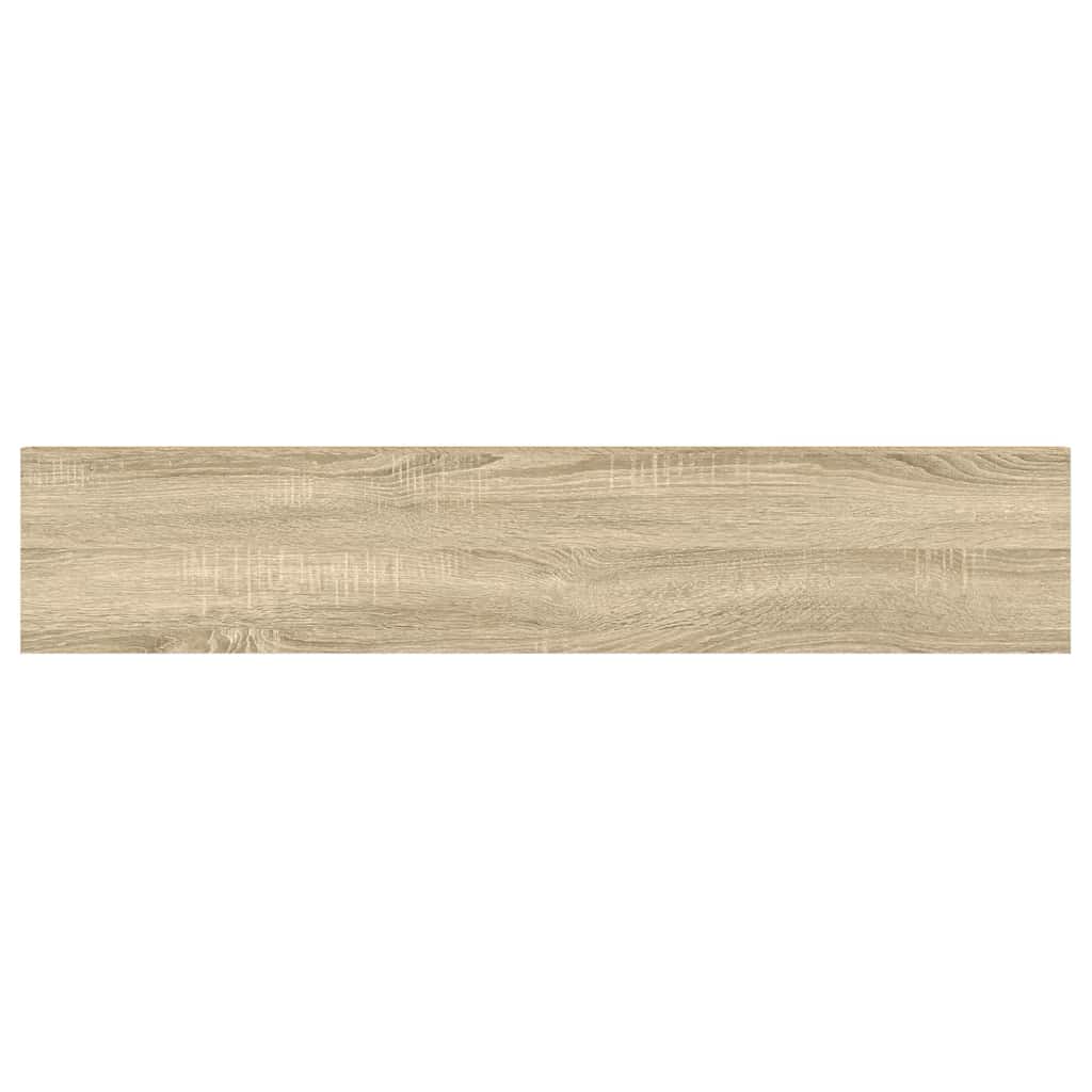 vidaXL Ράφι Τοίχου Δρυς/Λευκό 120x23,5x3,8 εκ. MDF