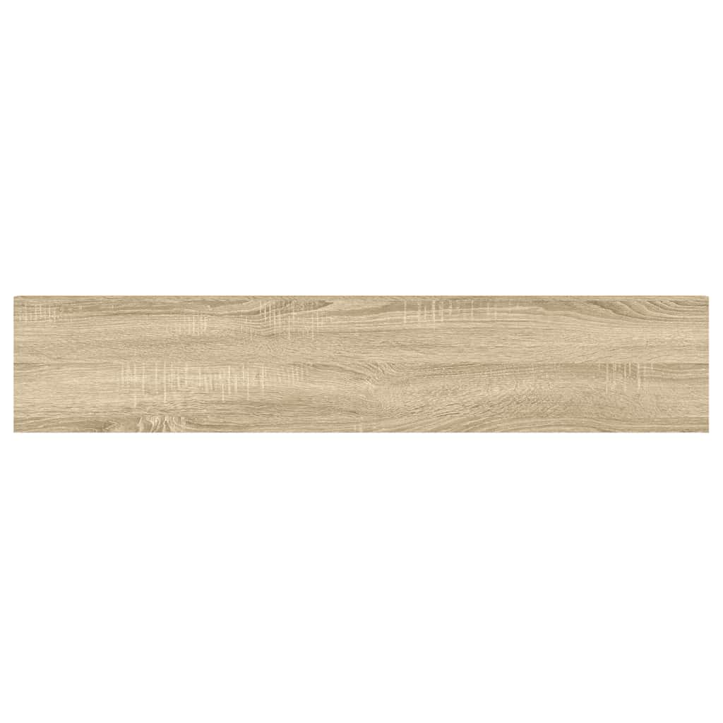 vidaXL Ράφια Τοίχου 2 τεμ. Δρυς/Λευκό 120x23,5x3,8 εκ. MDF