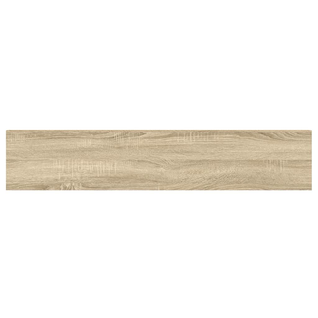 vidaXL Ράφια Τοίχου 4 τεμ. Δρυς/Λευκό 120x23,5x3,8 εκ. MDF