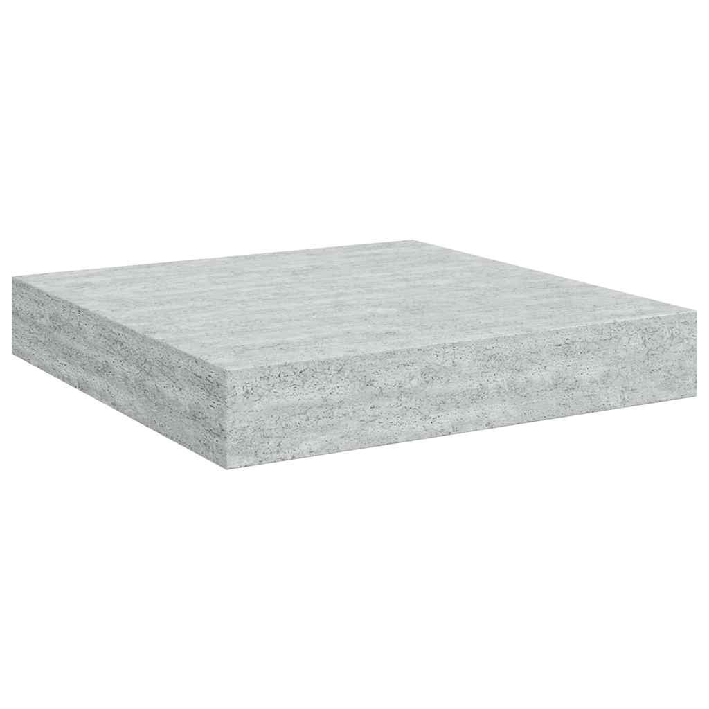 vidaXL Ράφι Τοίχου Γκρι Σκυροδέματος 23 x 23,5 x 3,8 εκ. από MDF