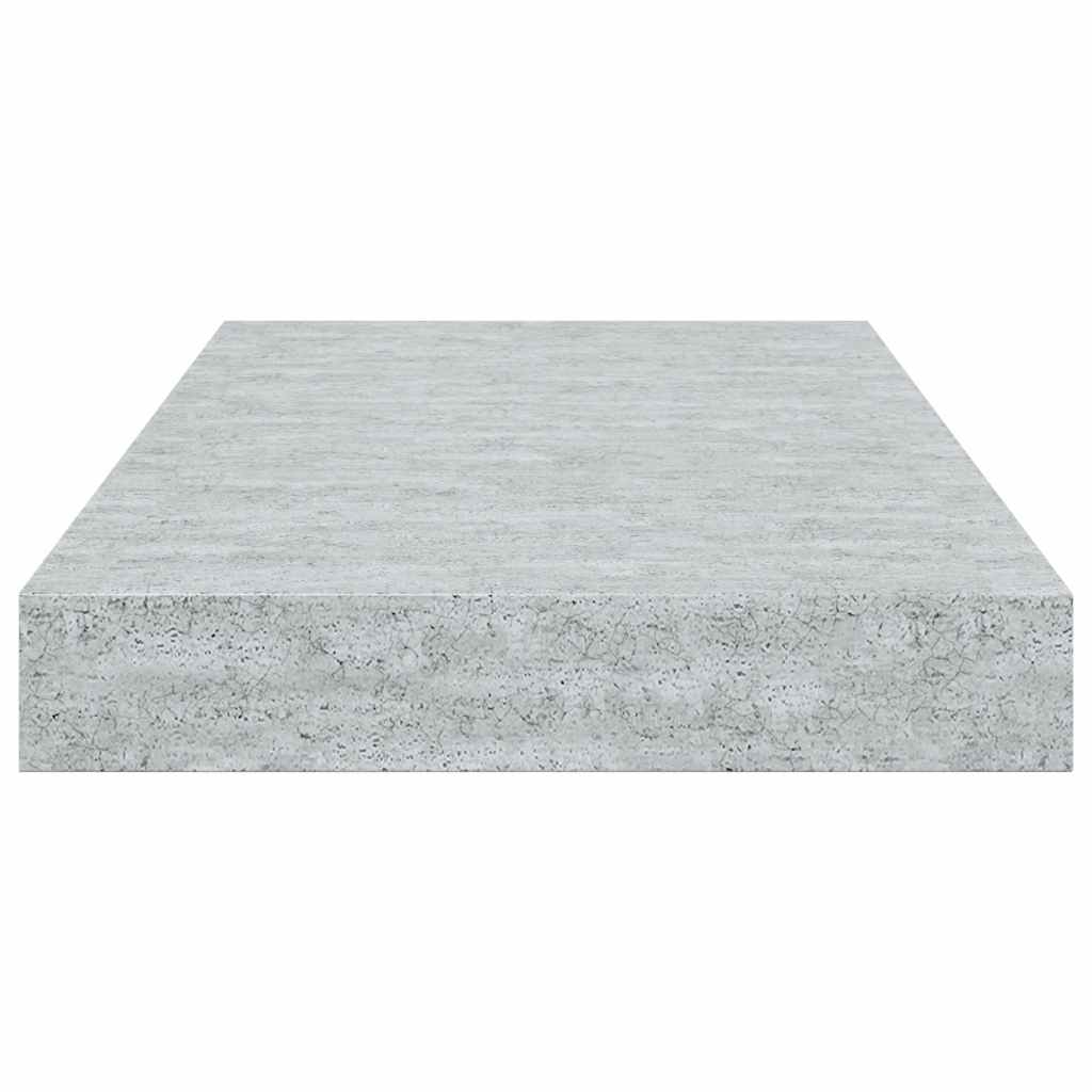 vidaXL Ράφια Τοίχου 2 τεμ. Γκρι Σκυροδέματος 40x23x3,8 εκ. MDF