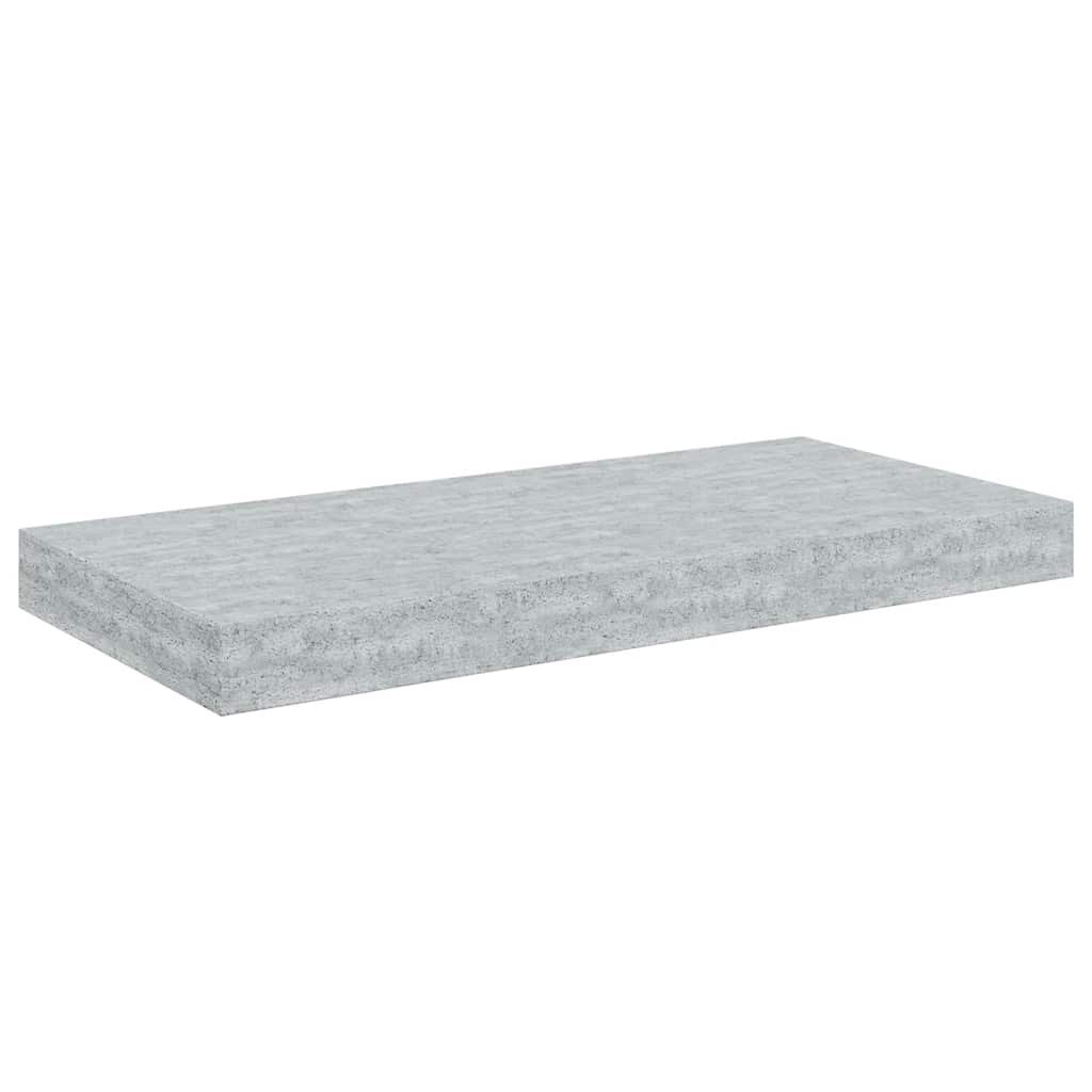 vidaXL Ράφια Τοίχου 4 τεμ. Γκρι Σκυροδέματος 50x23,5x3,8 εκ. MDF