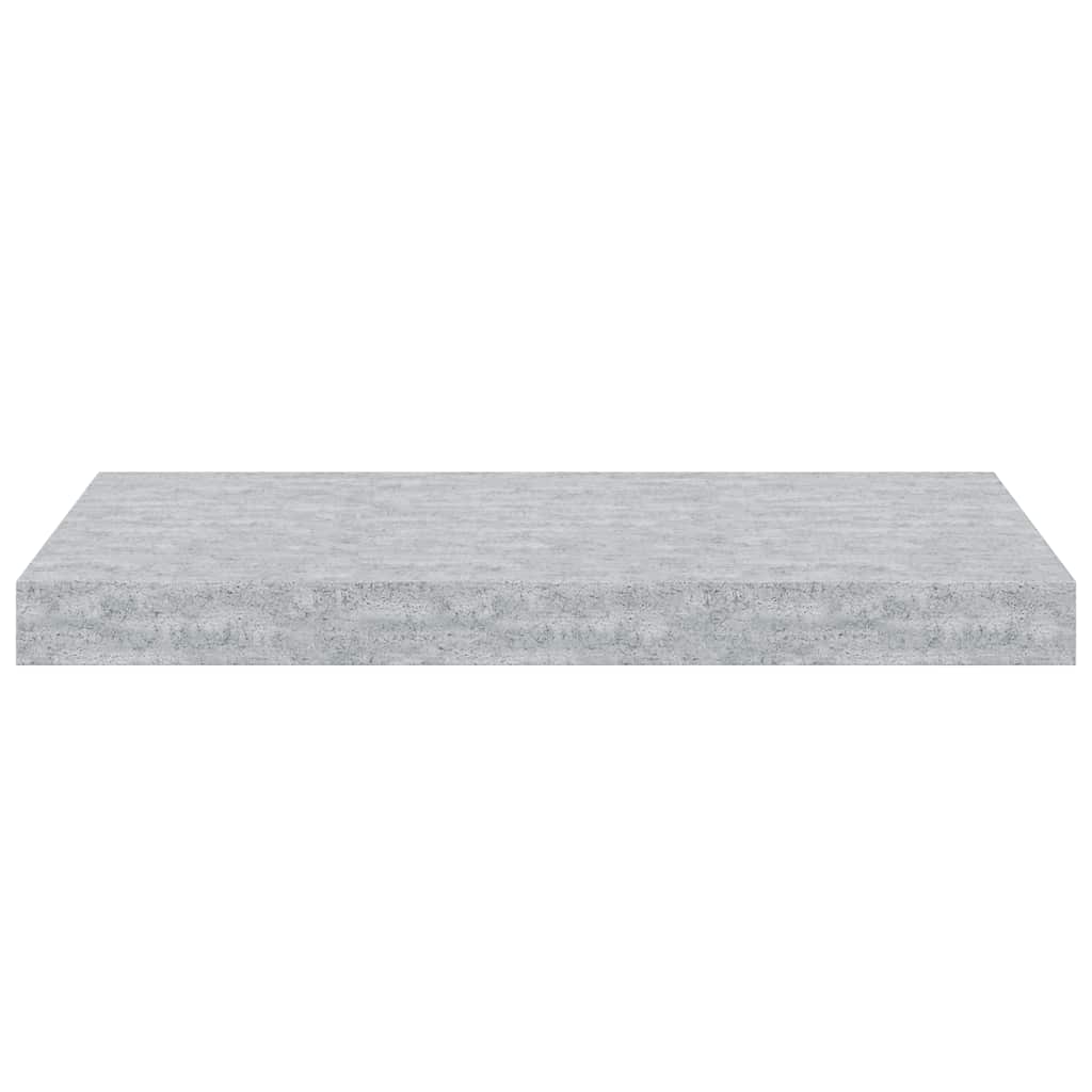 vidaXL Ράφια Τοίχου 4 τεμ. Γκρι Σκυροδέματος 50x23,5x3,8 εκ. MDF