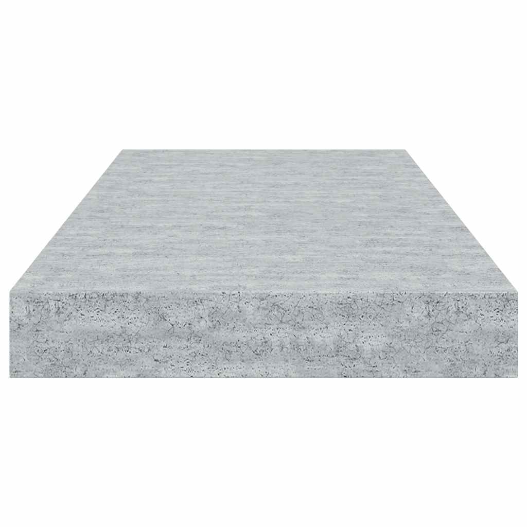 vidaXL Ράφια Τοίχου 4 τεμ. Γκρι Σκυροδέματος 50x23,5x3,8 εκ. MDF