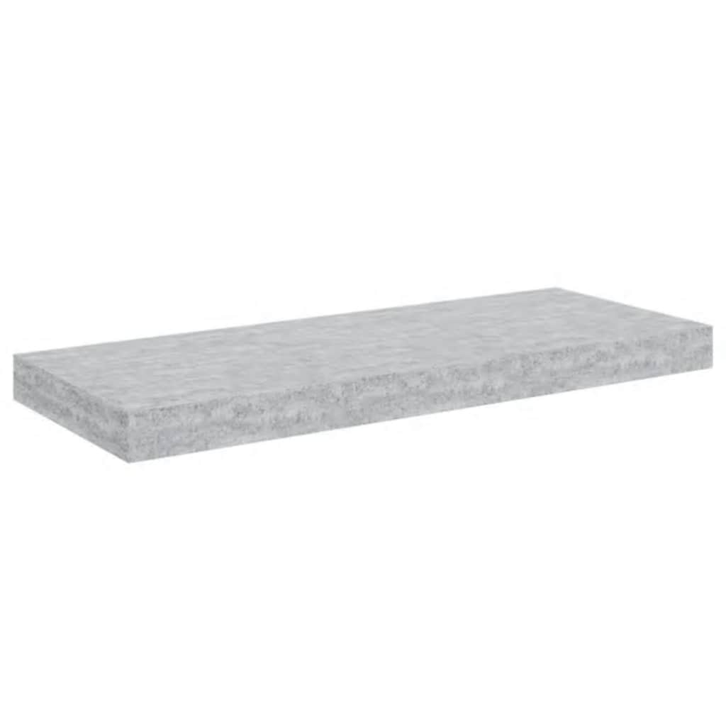 vidaXL Ράφι Τοίχου Γκρι Σκυροδέματος 60x23,5x3,8 εκ. από MDF