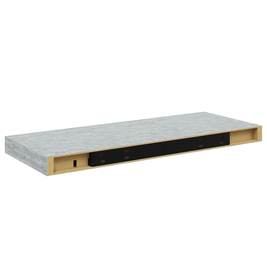 vidaXL Ράφι Τοίχου Γκρι Σκυροδέματος 60x23,5x3,8 εκ. από MDF