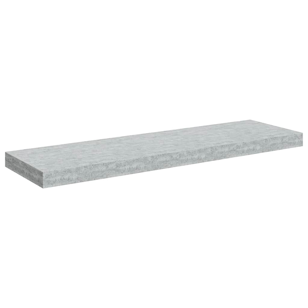 vidaXL Ράφι Τοίχου Γκρι Σκυροδέματος 80x23,5x3,8 εκ. από MDF