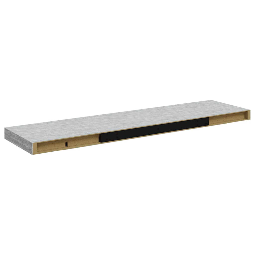 vidaXL Ράφι Τοίχου Γκρι Σκυροδέματος 90 x 23,5 x 3,8 εκ. από MDF