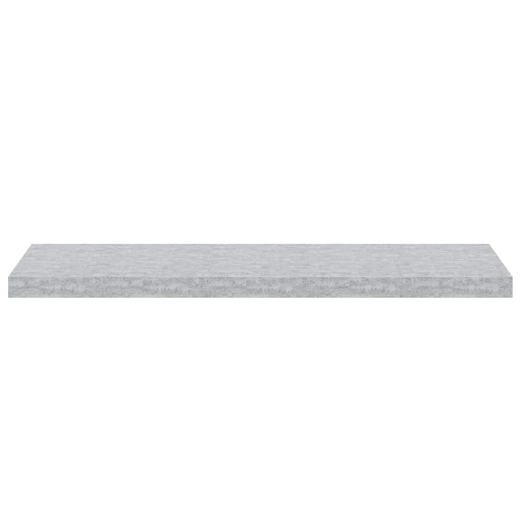 vidaXL Ράφια Τοίχου 2 τεμ. Γκρι Σκυροδέματος 90 x 23,5 x 3,8 εκ. MDF