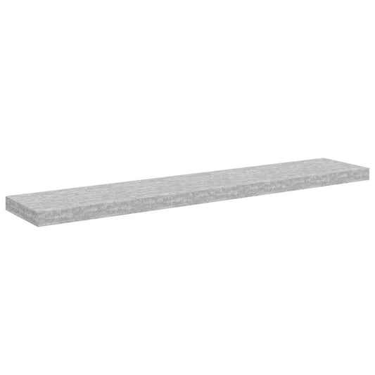 vidaXL Ράφι Τοίχου Γκρι Σκυροδέματος 120x23,5x3,8 εκ. από MDF