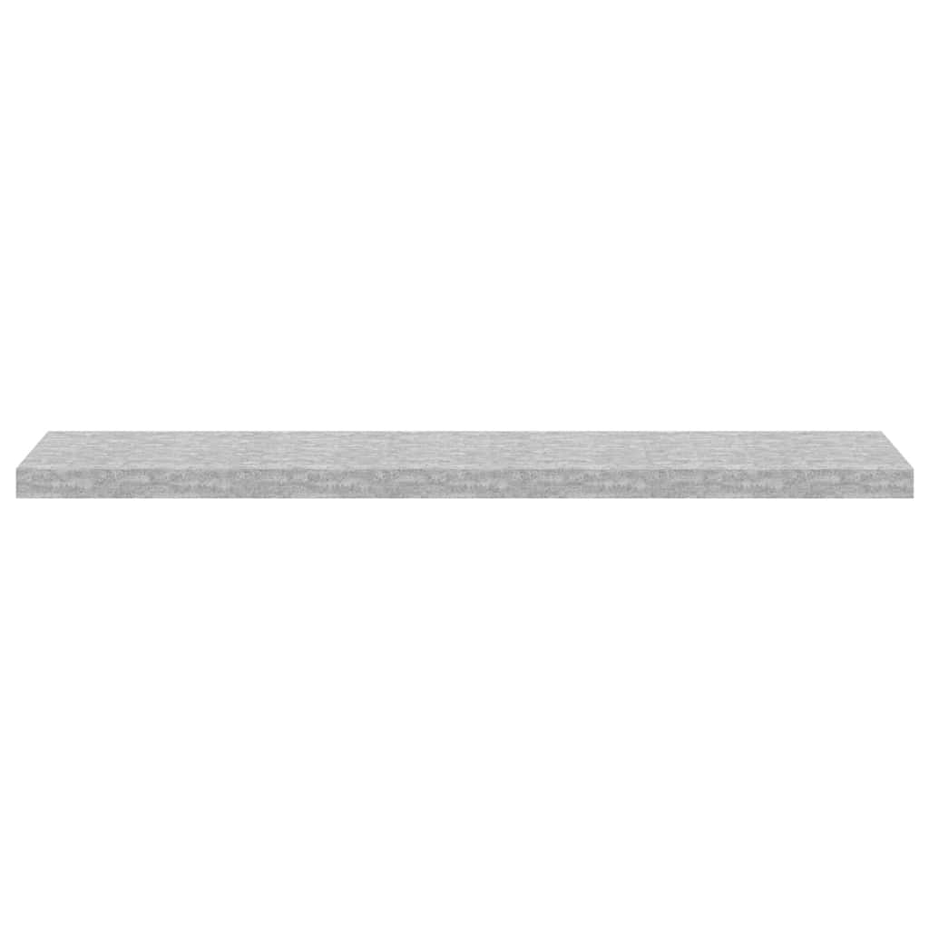 vidaXL Ράφια Τοίχου 4 τεμ. Γκρι Σκυροδέματος 120x23,5x3,8 εκ. MDF