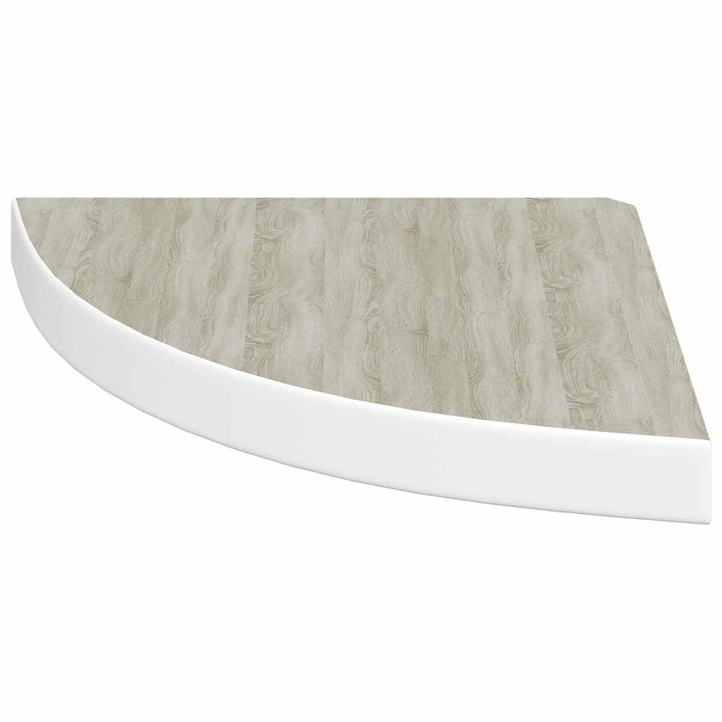 vidaXL Ράφια Τοίχου Γωνιακά 4 τεμ. Δρυς/Λευκό 35x35x3,8 εκ από MDF