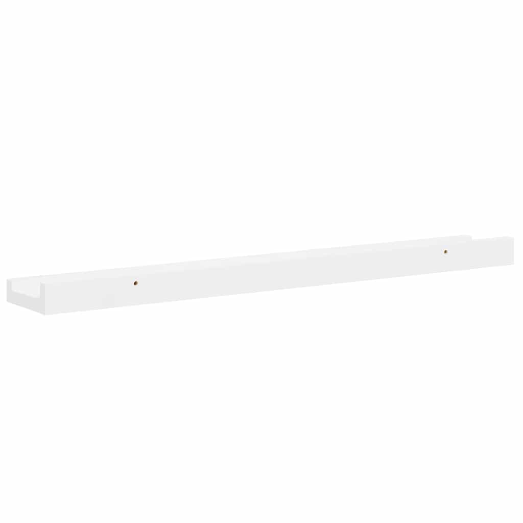 vidaXL Ράφια Τοίχου 4 τεμ. Γυαλιστερό Λευκό 60 x 9 x 3 εκ.