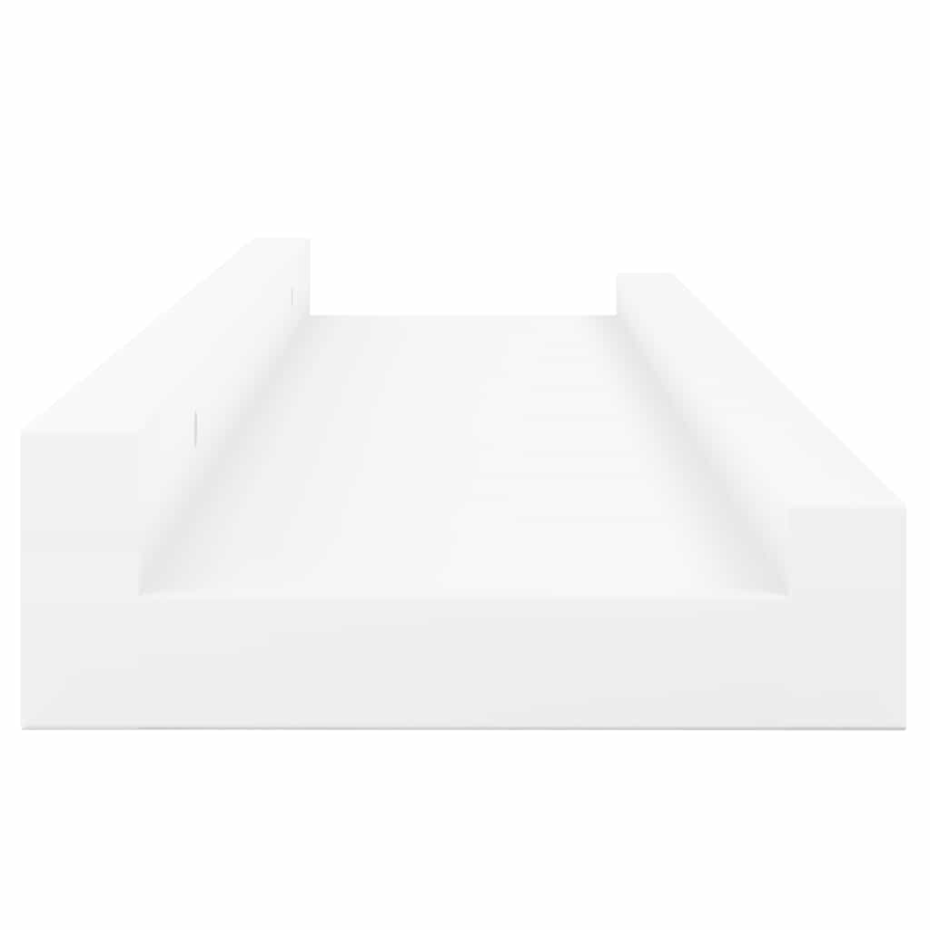 vidaXL Ράφια Τοίχου 4 τεμ. Γυαλιστερό Λευκό 60 x 9 x 3 εκ.Λευκά