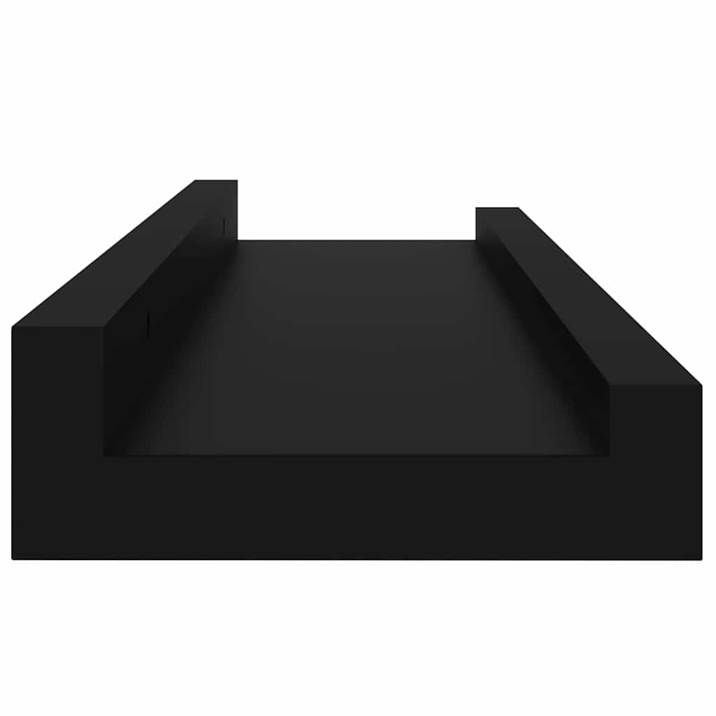 vidaXL Ράφια Τοίχου 4 τεμ. Μαύρα 40 x 9 x 3 εκ.