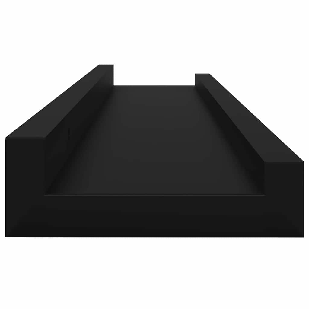 vidaXL Ράφια Τοίχου 4 τεμ. Μαύρα 60 x 9 x 3 εκ.Λευκά