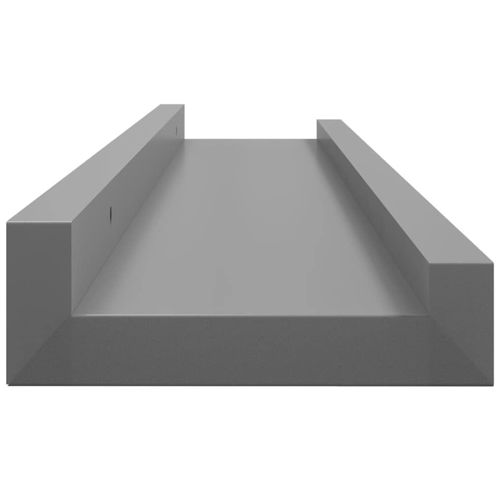vidaXL Ράφια Τοίχου 4 τεμ. Γκρι 60 x 9 x 3 εκ.Λευκά