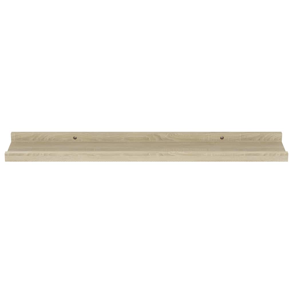 vidaXL Ράφια Τοίχου 2 τεμ. Sonoma Δρυς 60x9x3 εκ.