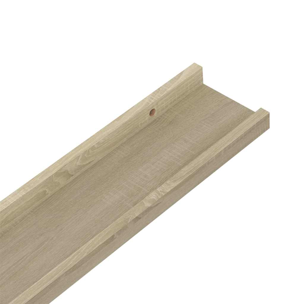 vidaXL Ράφια Τοίχου 2 τεμ. Sonoma Δρυς 115 x 9 x 3 εκ.