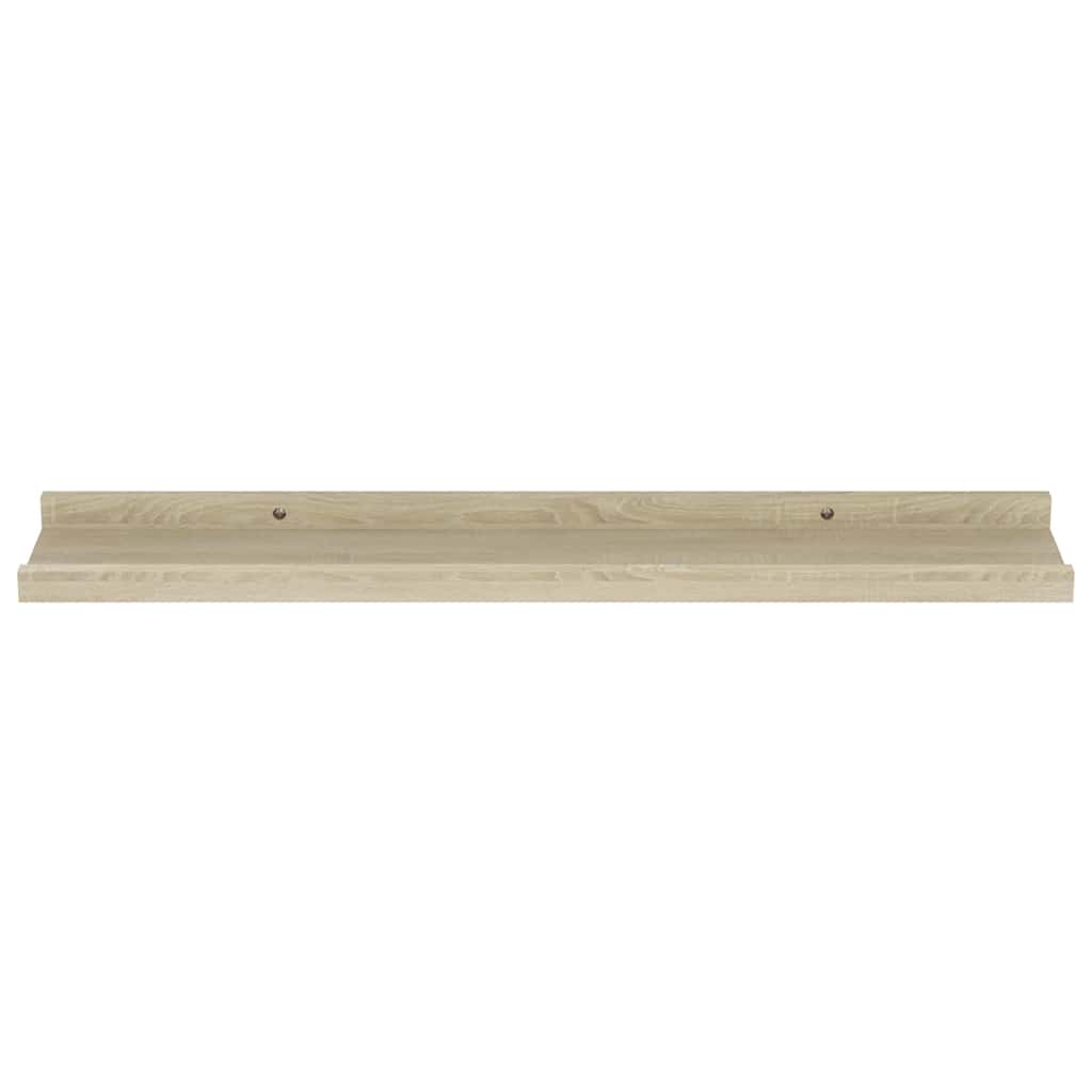 vidaXL Ράφια Τοίχου 4 τεμ. Sonoma Δρυς 60 x 9 x 3 εκ.