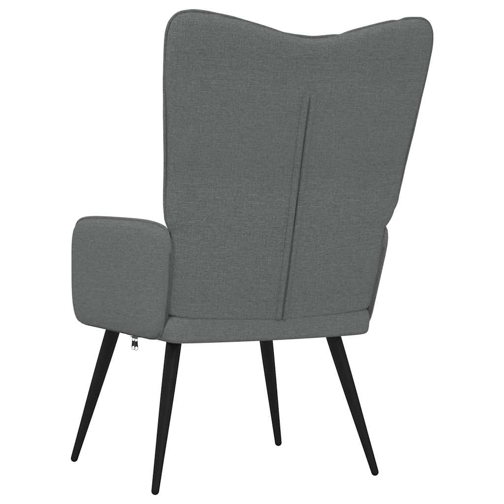 vidaXL Πολυθρόνα Relax Σκούρο Γκρι Υφασμάτινη