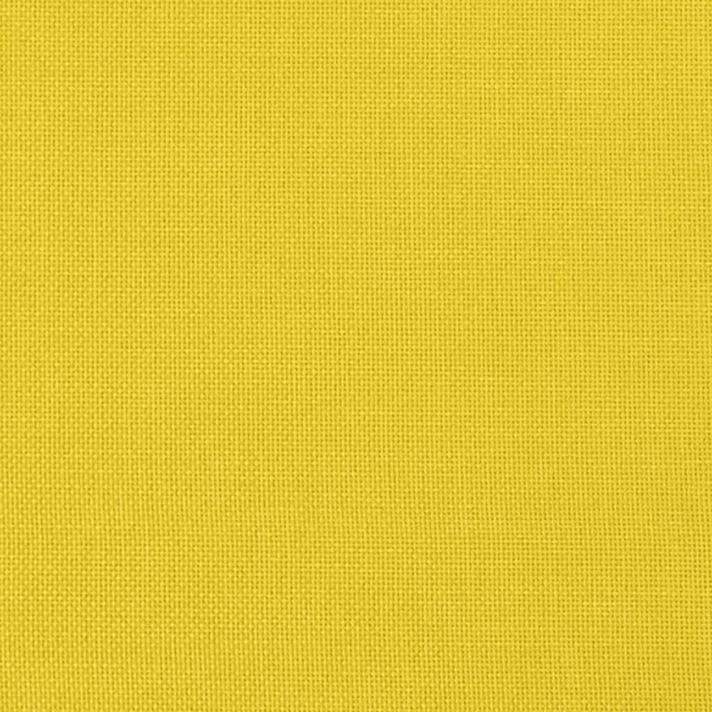 vidaXL Πολυθρόνα Κουνιστή Κίτρινη Μουσταρδί Υφασμάτινη με Σκαμπό