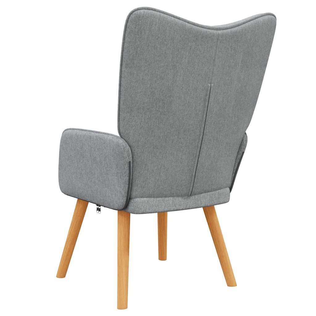 vidaXL Πολυθρόνα Relax Ανοιχτό Γκρι Υφασμάτινη