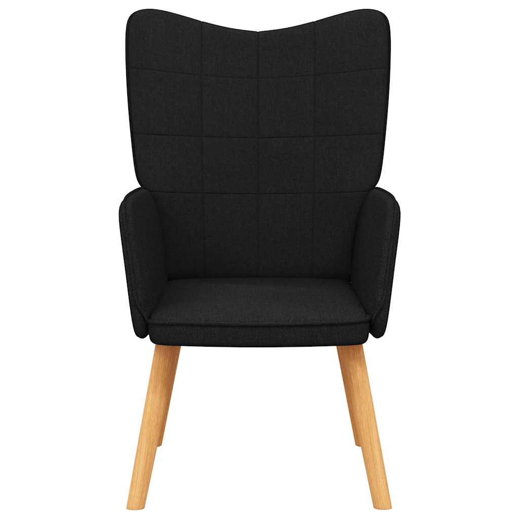 vidaXL Πολυθρόνα Relax Μαύρη Υφασμάτινη