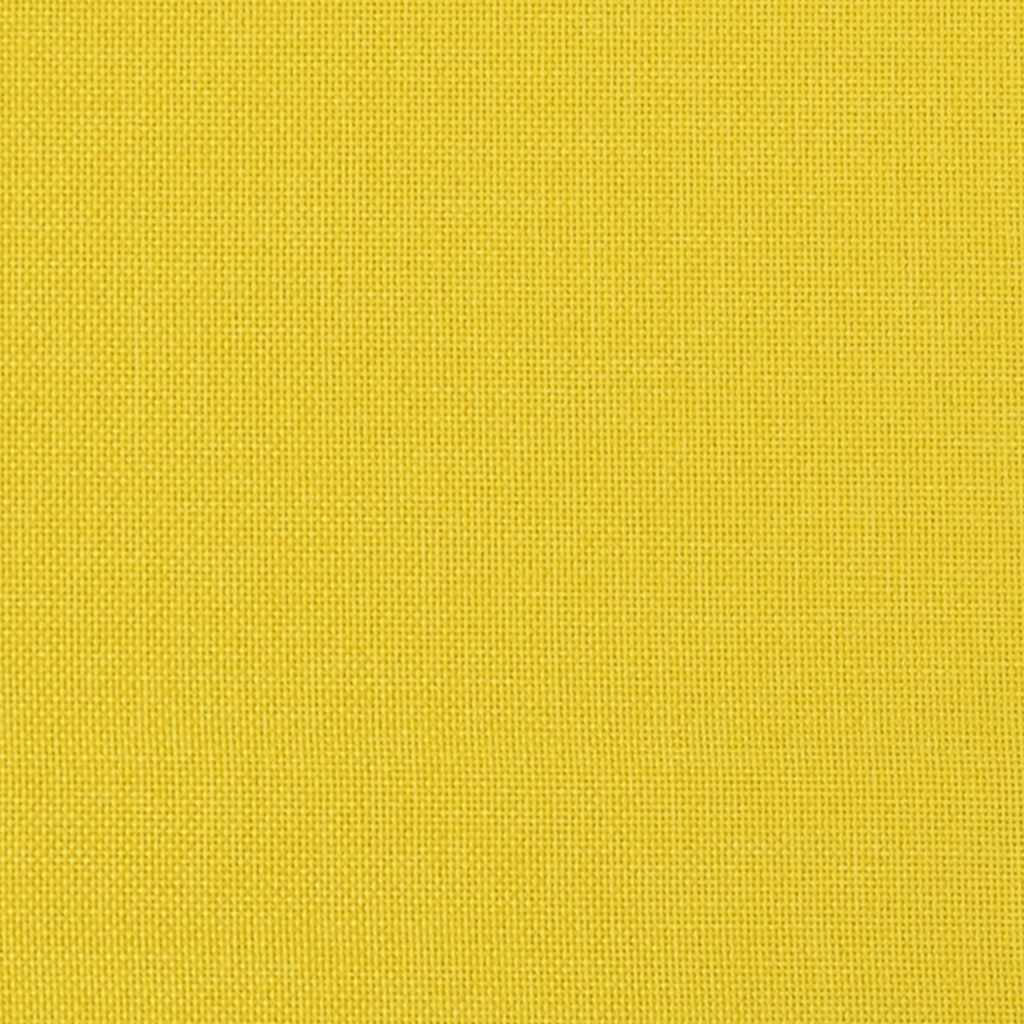 vidaXL Πολυθρόνα Relax Κίτρινη Μουσταρδί Υφασμάτινη με Σκαμπό