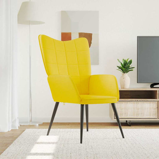 vidaXL Πολυθρόνα Relax Κίτρινο Μουσταρδί Υφασμάτινη