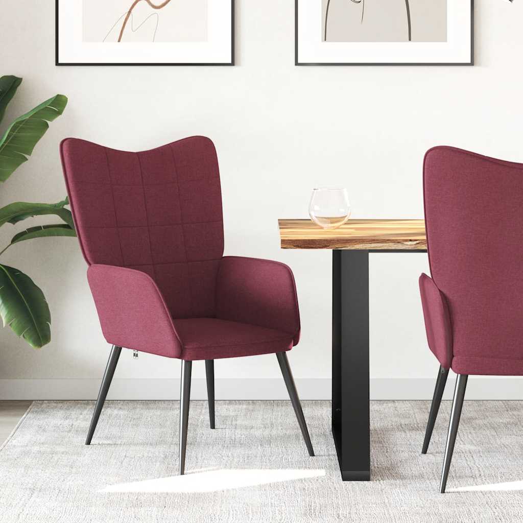 vidaXL Πολυθρόνα Relax Μπορντό Υφασμάτινη