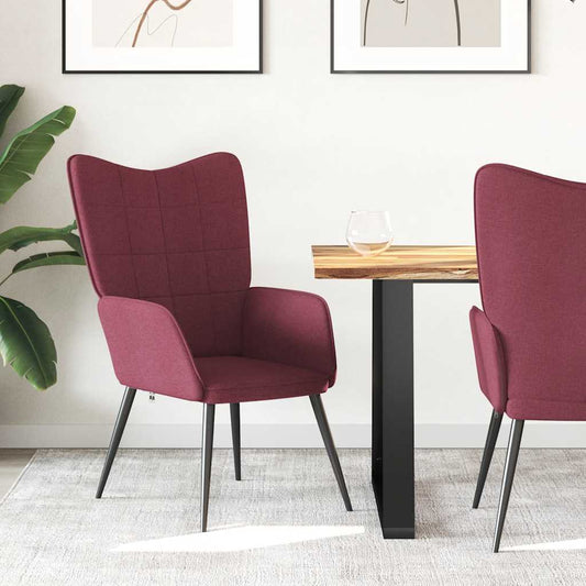 vidaXL Πολυθρόνα Relax Μπορντό Υφασμάτινη