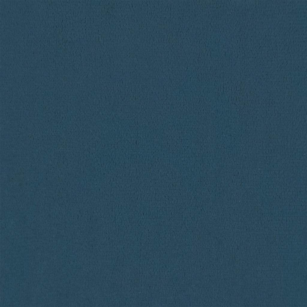 vidaXL Πολυθρόνα Relax Μπλε Βελούδινη με Σκαμπό