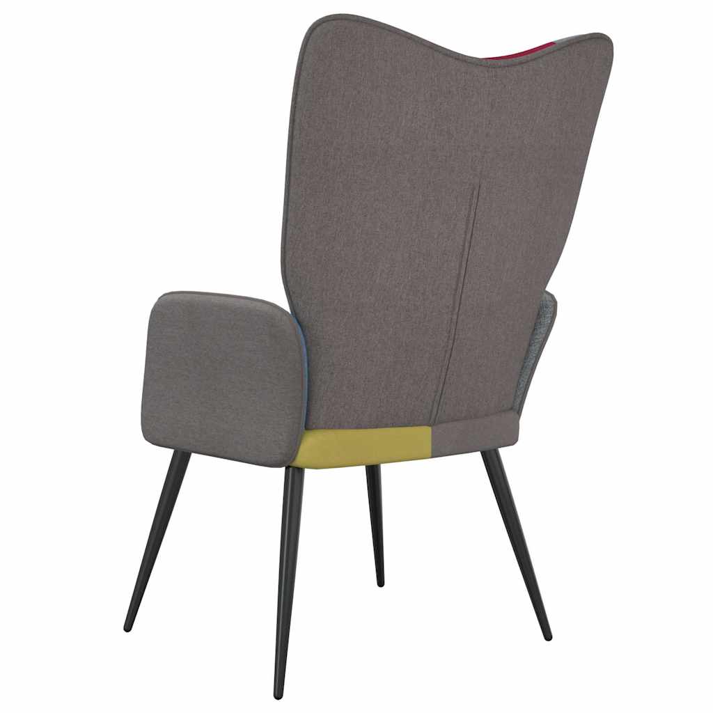 vidaXL Πολυθρόνα Relax Σχέδιο Patchwork Υφασμάτινη